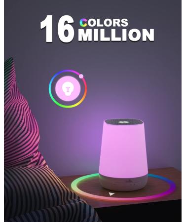 Portable Baby Sound Machine with Night Light | 34 Soothing Sounds | Remote Control via App-WiFi | Ideal for Adults, Kids, Travel | BABYMUST BM01 - Buy Online on GoSupps.com