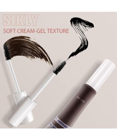 Waterproof Gray Eyebrow Gel for Volumizing and Tinting - Long Lasting Smudge-proof Professional Brow Makeup (02 Dark) - Buy Online on GoSupps.com