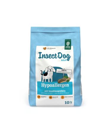 Green Petfood Insectdog Hypoallergen (1 x 10 kg) grain -free dry food for adult sensitive with insect protein feed for allergic dogs 1 Pack
