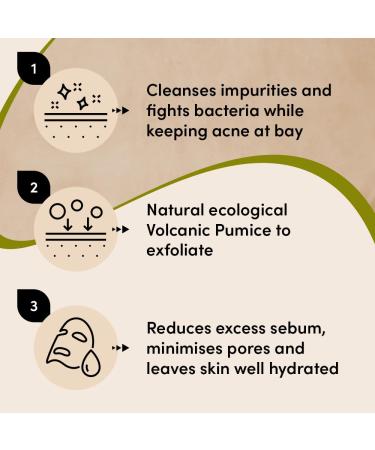 Urban Veda Daily Purifying Cleansing Essentials - Acne Control Facial Wash Exfoliating Polish & Day Cream | Vegan & Cruelty Free for Oily Skin - Buy Online on GoSupps.com