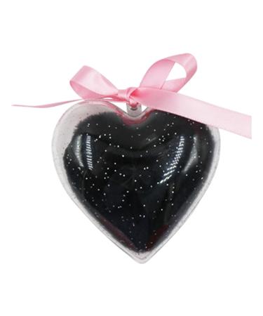 Baby Powder Puff Bowknot Heart Powder Puff - Baby Body Powder Puff Long-haired Powder Puff Soft Face Powder Puff for Baby Black