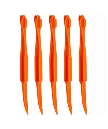 QIXIAMO 5Pcs Plastic Orange Remover Citrus Lemon Cutter Opener Tool