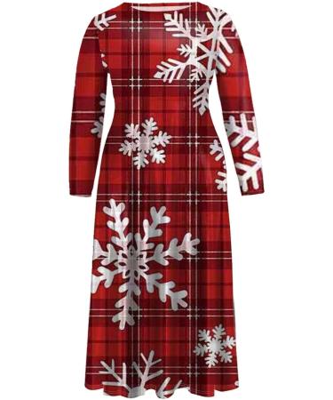 Hanxiulin Womens Christmas Rock Dress - Hooded Mini Sweater & Party Clothes in Watermelon Red | XXL - Buy Online on GoSupps.com