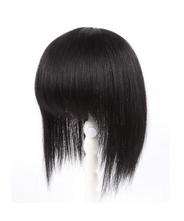 One Piece Straight Clip-In Human Hair Topper | Seamless Crown Closure | Natural Hairline | 12x12cm 25cm Natural Black - Ideal for All Hair Types - Buy Online on GoSupps.com