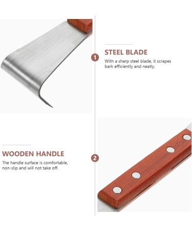 Happyyami 2-Pack Fruit Tree Bark Scrapers | Stainless Steel Razor Potato Peeler & Peach Tree Cutter | Essential Garden Tools for Efficient Bark Removal - Buy Online on GoSupps.com