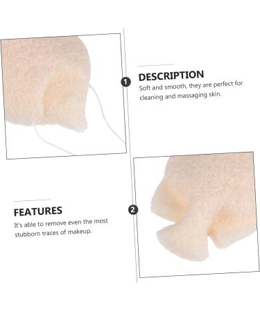Beatifufu Shower Flutter Skincare Tool Luffa Sponge Body Powder Puff Skin Care Sponge Face Cleaning Puff Face Washing Puff Esponja para Ba arse Facial Sponges Face Powder Puff White - Buy Online on GoSupps.com