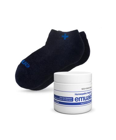 emuaid Nail Fungus Bundle Regular Strength with Silver Ionic Socks