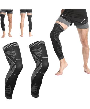 Flytex Full Leg Compression Flytex Full Leg Compression Sleeve Flytex Compression Sleeves V2 for Knees and Legs (Color : 1pair Size : XL) X-Large