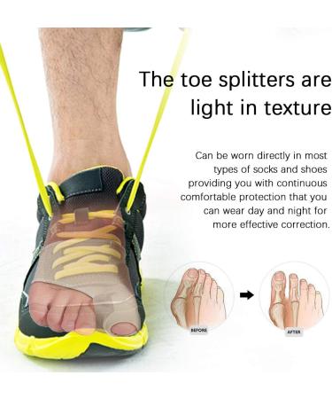 Bunion Protector Toe Separator | Breathable Non Slip Silicone | Reusable Polyurethane Fiber | 1 Pair Skin Color - Buy Online on GoSupps.com