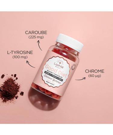 Lashil Beauty - Good Diet - Food Supplements - Powerful Hunger Cup - Made in France - Carob extract L-Tyrosine Chromium - 60 - Buy Online on GoSupps.com