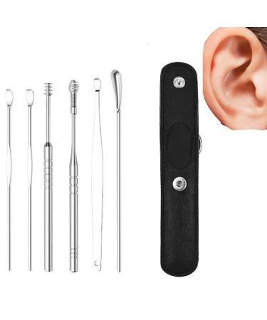 The Most Professional Ear Cleaning Master in 2023 - Ear Cleaner Tool Set Spiral Design Stainless Steel Earwax Removal Kit (Black)