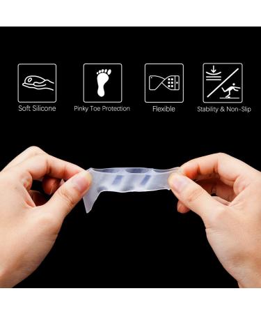 Pinkie Toe Separators with 3 Loops - Toe Spacers for Curled Toes and Bunion Relief - 6 Pieces/3 Pairs - Buy Online on GoSupps.com
