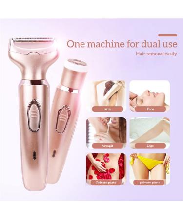 Allayu Electric Lady Shaver - Women's Facial Trimmer Wet & Dry Manual Razor with Replaceable Head - Buy Online on GoSupps.com