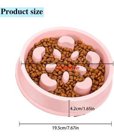 Mediloe Slow Feeder Dog Bowl - Anti-Gulp Bloat Stop Bowl - Pink Slow Feed Bowl - Buy Online on GoSupps.com