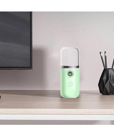 Portable Facial Mister - Handy Facial Atomizer Hydrating Device Nano Face Steamer | Handheld Skin Care Steamer Facial Nano Mister Sprayer USB Rechargeable Face Steamer for Eyelash Face C.green - Buy Online on GoSupps.com