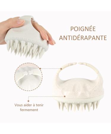 Silicone Scalp Massage Brush - Eco-Friendly Shampoo Brush for Hair Growth & Scalp Care - Buy Online on GoSupps.com