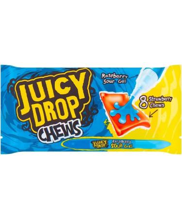 Juicy Drop Taffy and Pen Soft Chews with a Sour Gel Pen 8 x 67g Delicious Tasty And Twisty Treat Gift Hamper For Birthday Christmas Sold By Kidzbuzz
