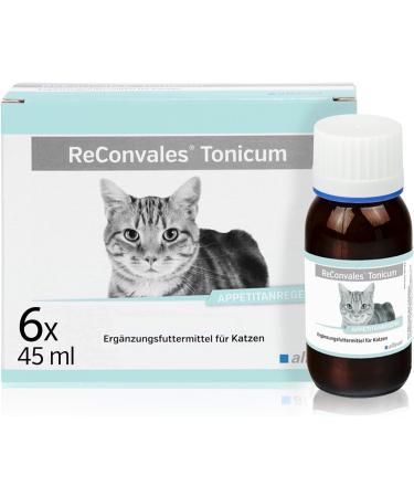 alfavet ReConvales Tonicum Cat, Dietary Food Supplement Stimulating the Appetite for Convalescence and in Cases of Underweight, 6 x 45 ML