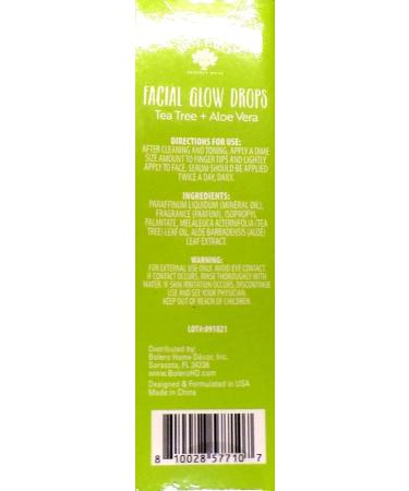 Shop Facial Glow Drops - Tea Tree & Aloe Vera 0.5fl oz | Hydrate & Illuminate Skin | International Shipping Available - Buy Online on GoSupps.com