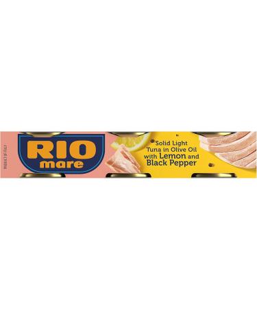 Rio Mare - Solid Light Tuna in Olive Oil with Lemon and Pepper Canned Tuna High in Protein 80 g (Pack of 3) - Buy Online on GoSupps.com