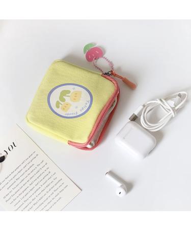 GOLD XIONG PADISHAH Sanitary Napkin Storage Bag - Blue Flower Square Coin Purse for Women - Buy Online on GoSupps.com