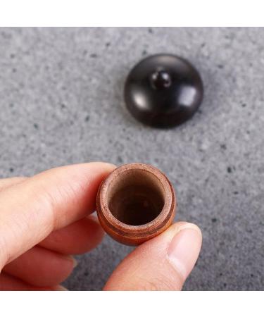 Wooden Travel Pill Case - Solid Wood Mini Pill Organizer | Acorn Shape Sandalwood Capsule Storage for Outdoor Use - Buy Online on GoSupps.com