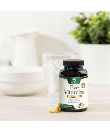 Eye Vitamins Supplements - 3x Strength Eye Health Vitamin with Lutein and Zeaxanthin - Vision Macular Health & Dry Eyes Support With Zinc Vitamins C E & Minerals Bottled in USA - 120 Capsules 120 Count (Pack of 1) - Buy Online on GoSupps.com