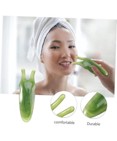 Buy 1pc Two-Prong Nose Scraper & Resin Nose Massager - Effective Nose Massage Tool (12x4cm Green) - International Shipping Available - Buy Online on GoSupps.com