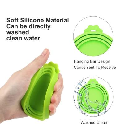 Universal Silicone Tin Can Lids Pet Food Can Covers 3pcs Pet Tin Can Lids Tops Dog Cat Food Storage Can Tin Covers Silicone Cat Dog Food Can Lids Fits All Standard Can Sizes - Buy Online on GoSupps.com