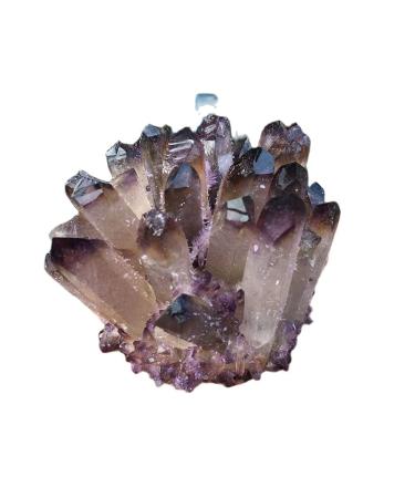 Natural Crystal Cluster Brown and Purple Specimen Purple Quartz Reiki Stone Raw Crystal Home Decor Full of Texture (Size : 400-500g)