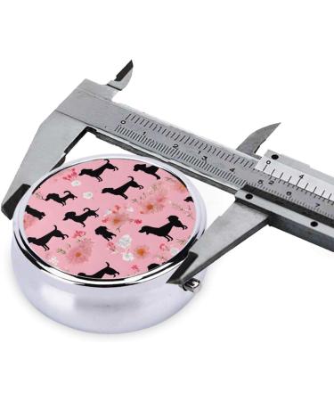 French Bulldog Flowers Mini Pill Box | 3 Compartment Travel Organizer | Portable Pill Case for Home & Office - Buy Online on GoSupps.com