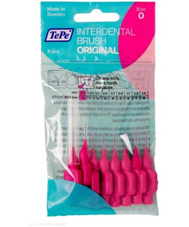 TePe Interdental Brush Original - Pack of 8 | International Shipping Available - Buy Online on GoSupps.com