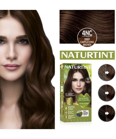 Naturtint 4NC Deep Cappuccino Brown Permanent Hair Colour - Ammonia Free with Grey Coverage, Nourishment, and Protection - Buy Online on GoSupps.com