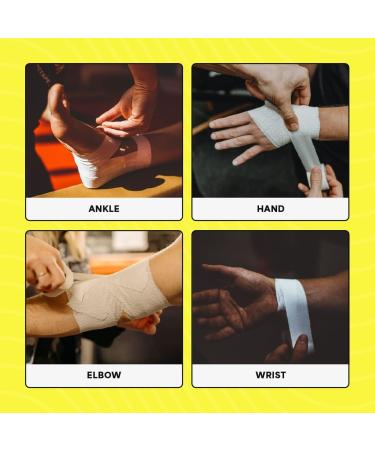 SPORTTAPE Zinc Oxide Tape 2.5cm x 10m - 24 Rolls | Wrist & Finger Support for Boxing, Football, Volleyball | Athletic Strapping Tape - Buy Online on GoSupps.com