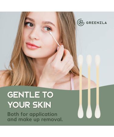 600 Pack Organic Cotton Swabs | Cruelty-Free & Biodegradable | Eco-Friendly Holder Included - Buy Online on GoSupps.com