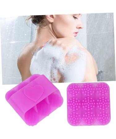 Shop Healvian 3pcs Cleaning Brush Set - Shampoo Tub & Bath Massage Brush - Purple | International Shipping - Buy Online on GoSupps.com