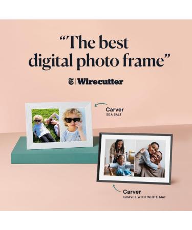 Aura Carver WiFi Digital Picture Frame - The Ultimate Gift | Effortless Setup & Free Unlimited Storage | Send Photos Easily from Your Phone | Gravel Carver - Buy Online on GoSupps.com