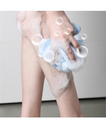 Exfoliant pour le corps deux serviettes en tissu exfoliant pour le corps | Serviette de douche s re et douce pour chambres voyages voyages d'affaires maison Bleu (Blue Stripes) - Buy Online on GoSupps.com