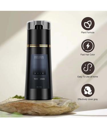  MOKIDO Nova Gentle and Natural Instant Hair Color Shampoo for Men and Women 200 ml Black - Buy Online on GoSupps.com