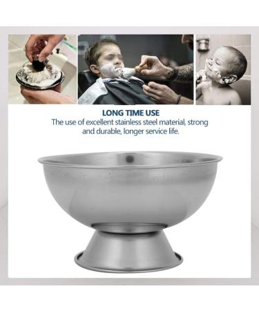 Stainless Steel Shaving Foam Bowl for Men | Professional Beard Moisturizing Mixing Bowl - Ideal for Smooth Shaves - Buy Online on GoSupps.com