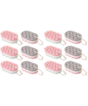 FRCOLOR 12 Pcs Bath Sponge Pouf Body Scrubber Exfoliating Loofah Body Massages Sponge Shower Loofahs Balls Shower Sponge Tools for Kids ' Men Bath Scrubbers Mesh Child Bath Products