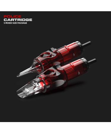 CNC Tattoo Cartridges Needles with Membrane - 5Pcs Disposable Mixed Sizes 1003RL 1209RS 1215RM 1209RL 1007RLT EN04-SYZ - Buy Online on GoSupps.com