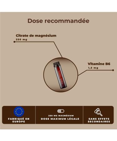 Magnesium Citrate and Vitamin B6 | Intense Fatigue Vitamin Cure | Vials with a Pleasant Taste and Already to Eat | Lives B6 Maximum Absorption | Suitable for Vegans - Buy Online on GoSupps.com