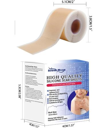 CenryUSA Clear Scars Tape - Silicone Scar Tape for C-Section Surgery - Buy Online on GoSupps.com