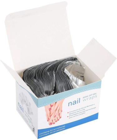  RiToEasysports RiToEasysports Gel Nail Pads 50 Pieces of Aluminum Foil Wraps for Safe and Fast Nail Polish Removal - Buy Online on GoSupps.com