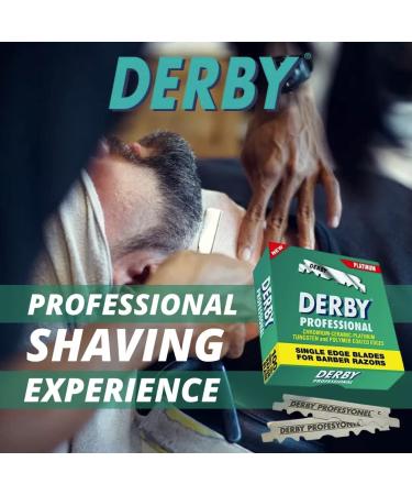 Buy Derby & The Shave Factory Straight Edge Razor Blades - Black & Silver Shaving Kit (3 Pieces) | International Shipping Available - Buy Online on GoSupps.com