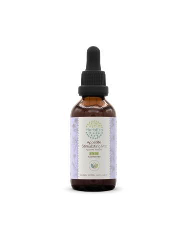 Appetite Stimulating Mix B60 Alcohol-Free Extract Tincture,Concentrated Liquid Drops Natural Burdock Root, Centaury, Fennel Seed, Cayenne Pepper, Dandelion, Blessed Thistle, Appetite Restore 2 Fl Oz 2 Fl Oz (Pack of 1)