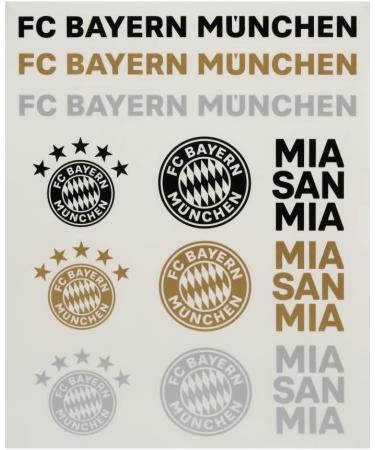 FC Bayern Munich Sticker Cards Set - 21 Individual Lettering & Logo Stickers | International Shipping - Buy Online on GoSupps.com