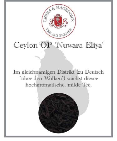 Lerbs & Hagedorn Black-Line Tea OP Nuwara Elijah Tea 250 g