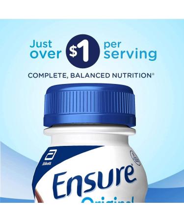 Ensure Original Nutrition Shake Milk Chocolate 8 Fl Oz - Pack of 24 | 192 Fl Oz Total - Buy Online on GoSupps.com